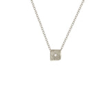Koa Necklace with White Topaz