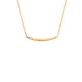 Koa Necklace with White Topaz