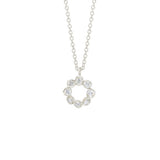 Circle Seed Pod Solitaire Necklace