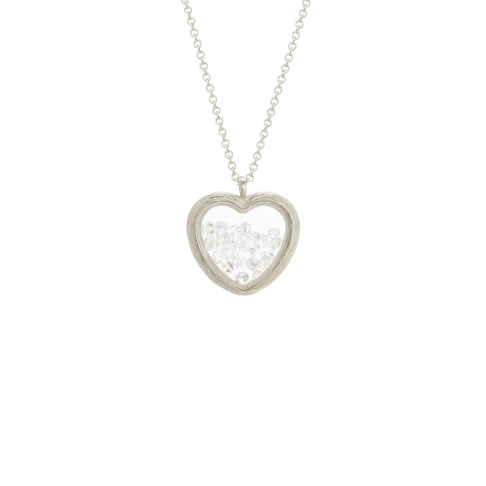 Small Heart Shaker Necklace