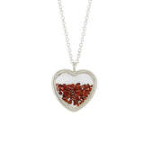 Large Heart Shaker Necklace