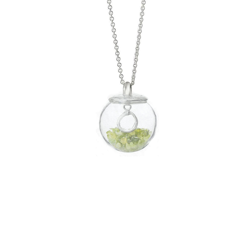 Gemstone Globe Necklace - Forever