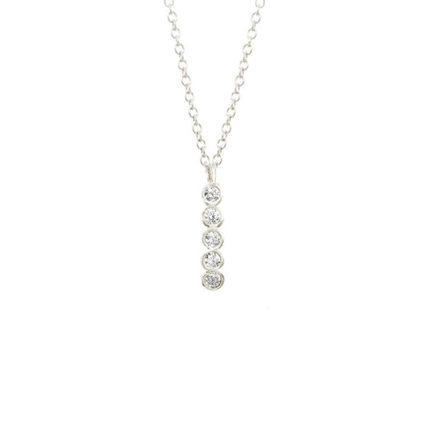 Long Seed Pod Solitaire Necklace