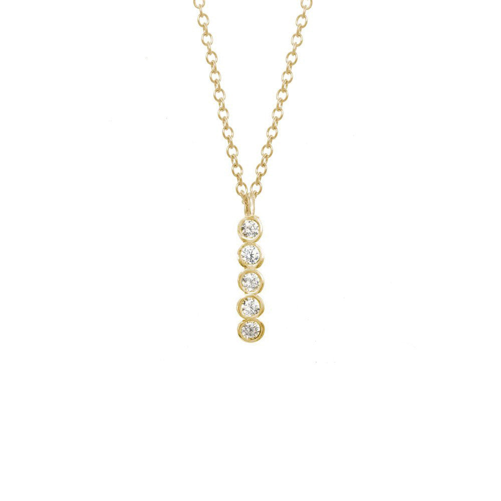 Long Seed Pod Solitaire Necklace
