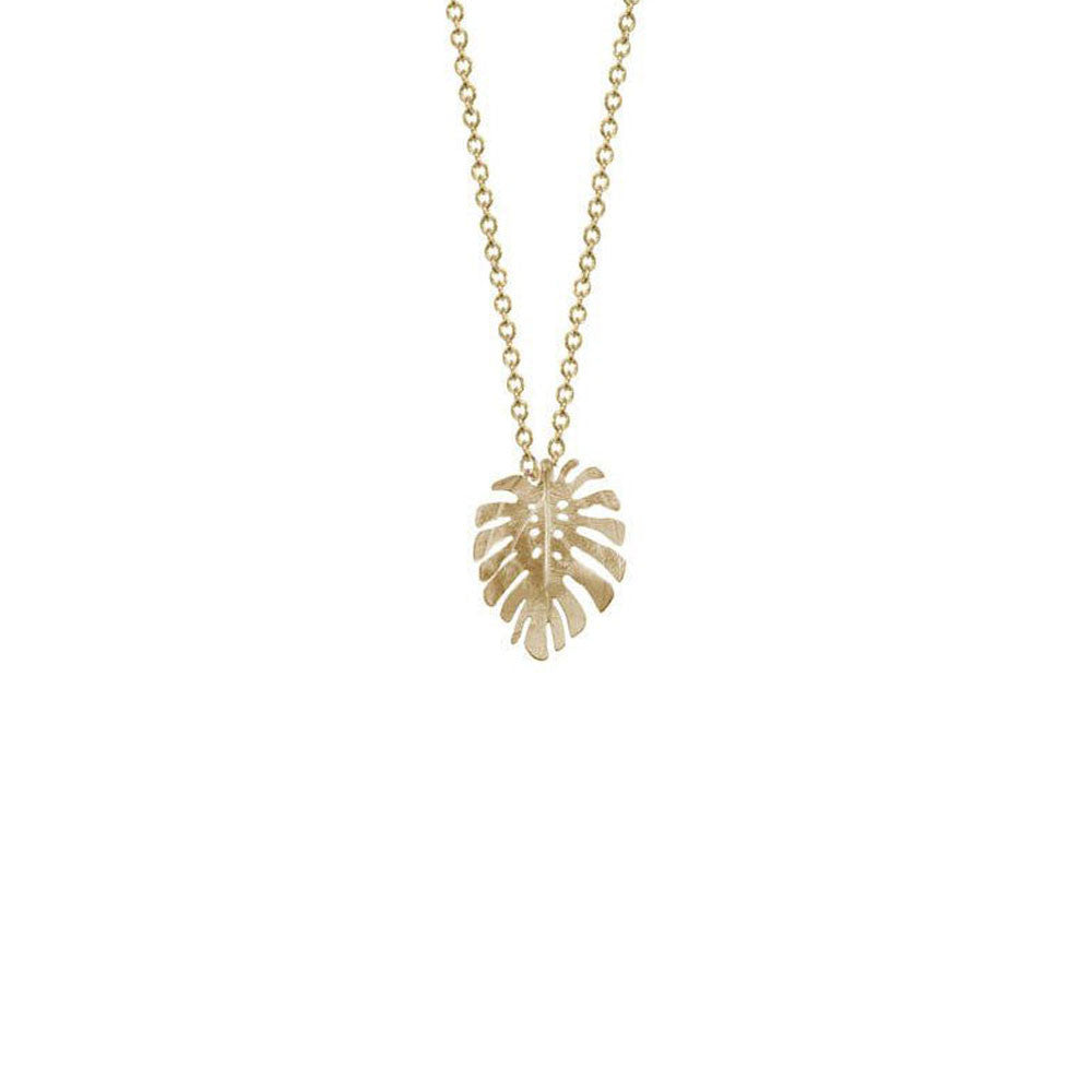 Small Monstera Necklace