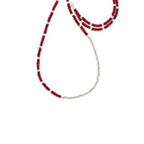 Extra Long Reverse Fade Gemstone Necklace