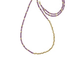 Extra Long Reverse Fade Gemstone Necklace