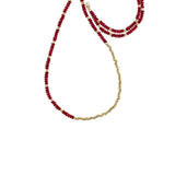 Extra Long Reverse Fade Gemstone Necklace