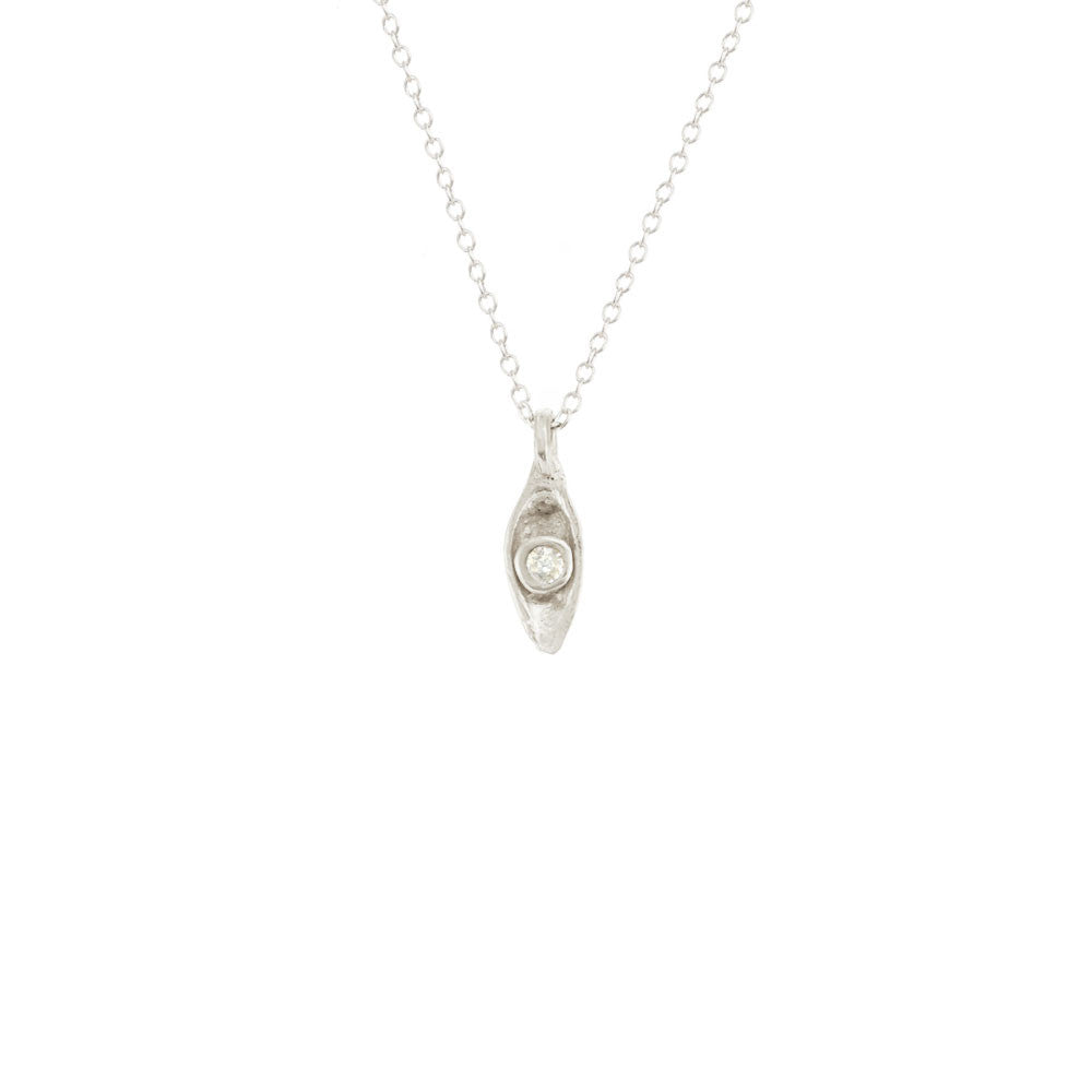 Solitaire Pod Necklace