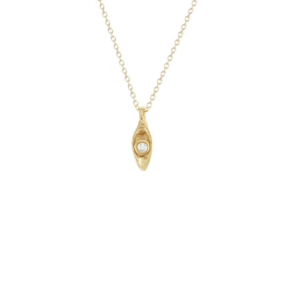 Solitaire Pod Necklace