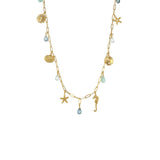 Long Sealife Charm Necklace