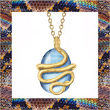 Snake Gemstone Necklace