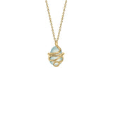 Snake Gemstone Necklace