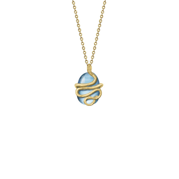Snake Gemstone Necklace