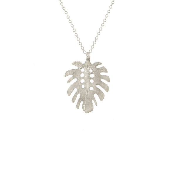 Medium Monstera Necklace