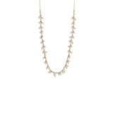 Long Gemstone Dangle Necklace