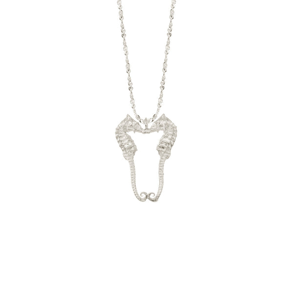 Kissing Seahorse Necklace