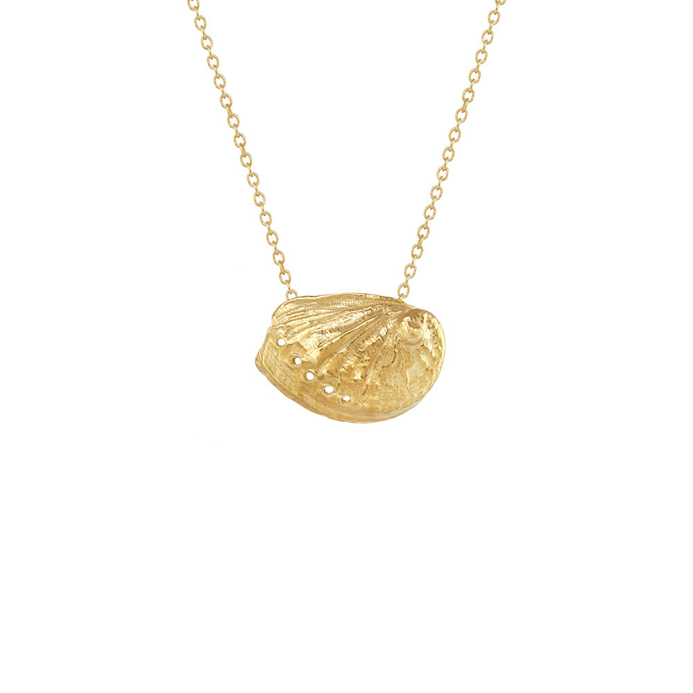 Abalone shell necklace with cord - La JOYa