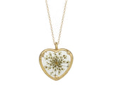 Large Botanical Heart Necklace