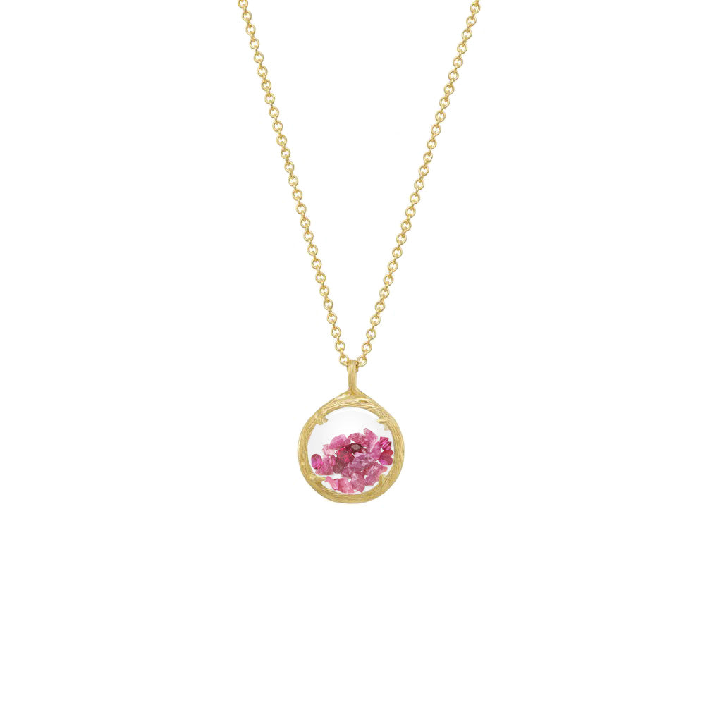 Mini Shaker Birthstone Necklace