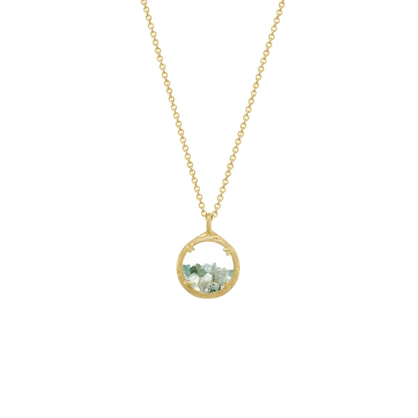 Mini Custom Birthstone Shaker Necklace