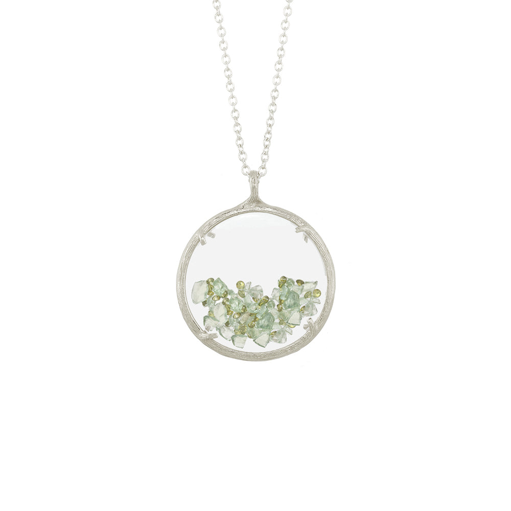 Large Birthstone Shaker Necklace