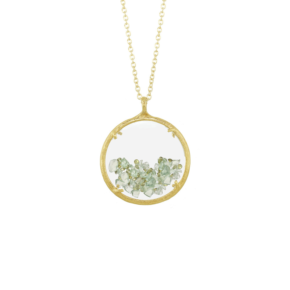 Large Birthstone Shaker Necklace