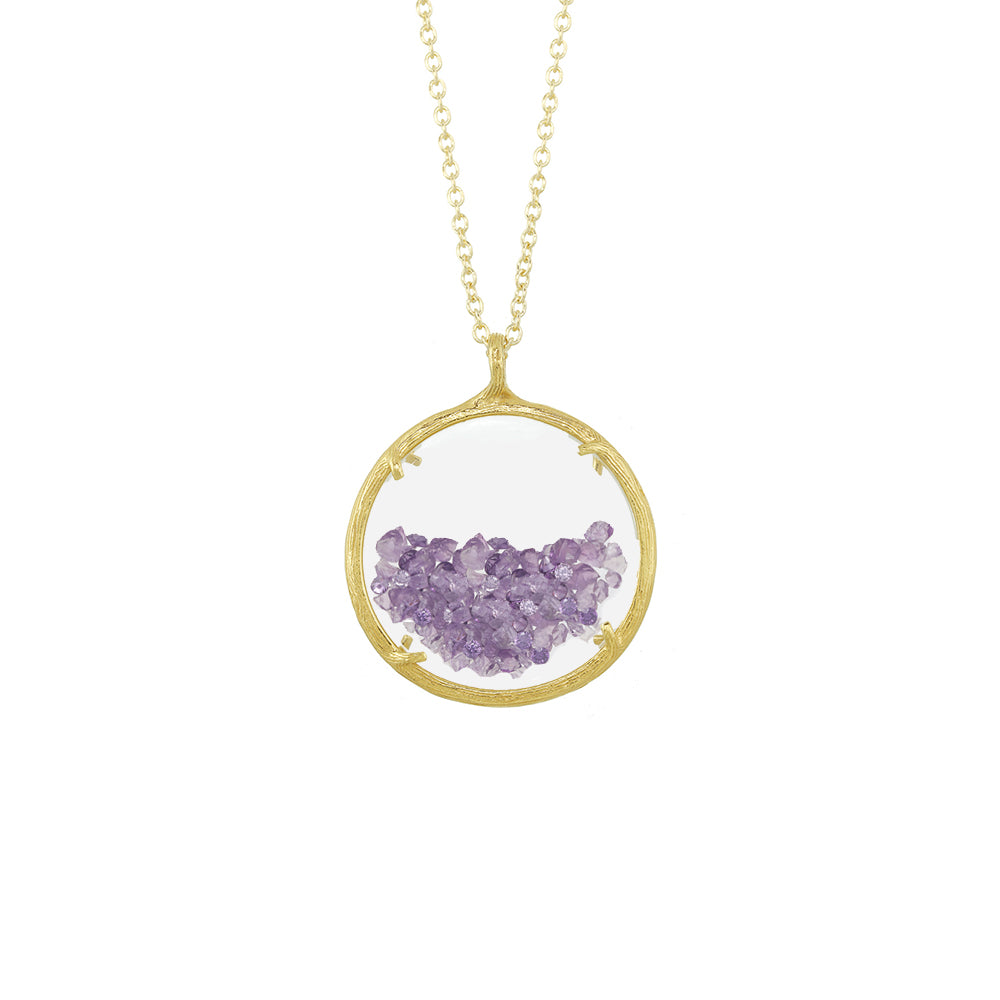 Large Birthstone Shaker Necklace