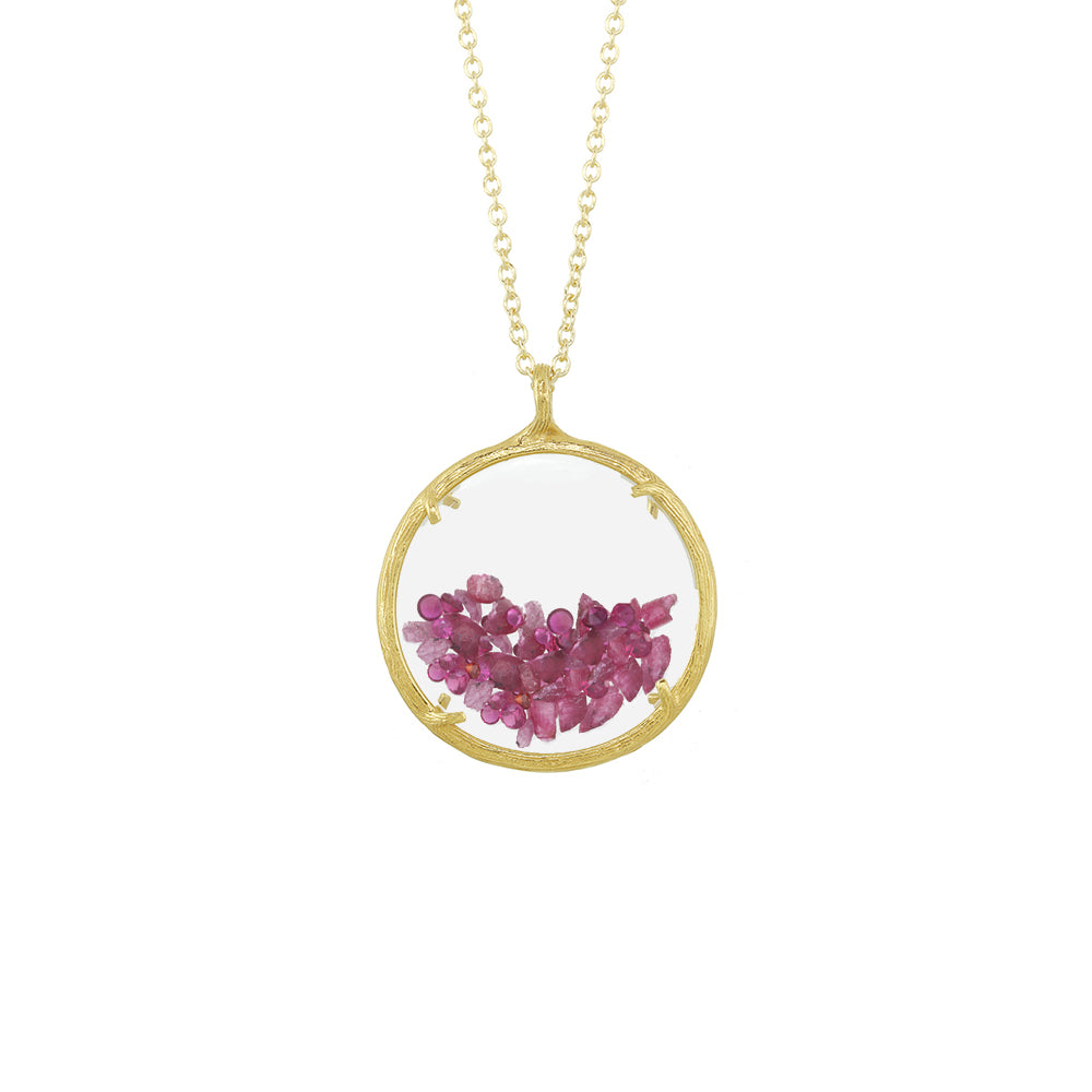 Large Birthstone Shaker Necklace