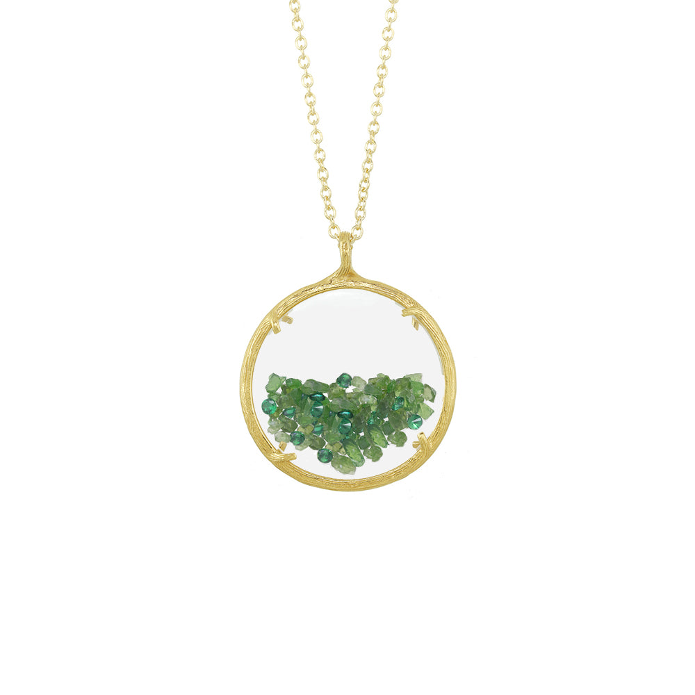 Large Birthstone Shaker Necklace