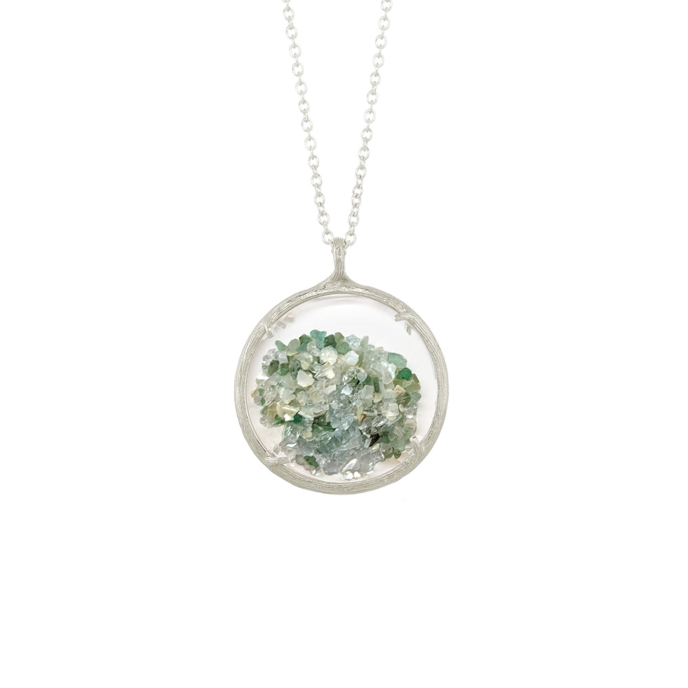 Large Custom Birthstone Shaker Necklace