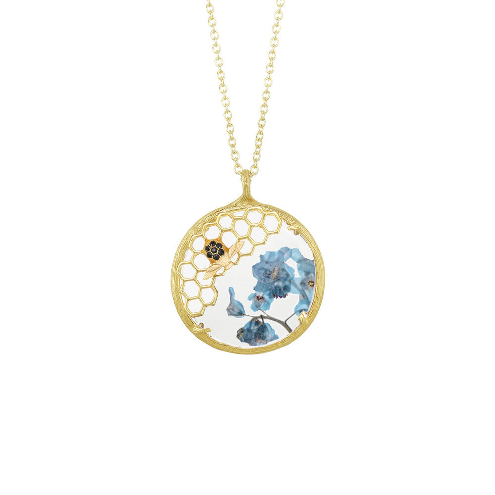 Large Plated Honeycomb Necklace