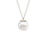 Small Birthstone Globe Necklace