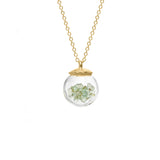 Small Birthstone Globe Necklace