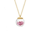 Small Birthstone Globe Necklace