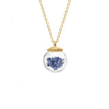 Small Birthstone Globe Necklace