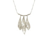 Triple Olive Leaf Necklace