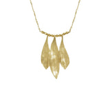 Triple Olive Leaf Necklace