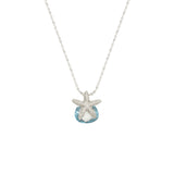 Small Starfish with Heart-Shaped Stone Necklace