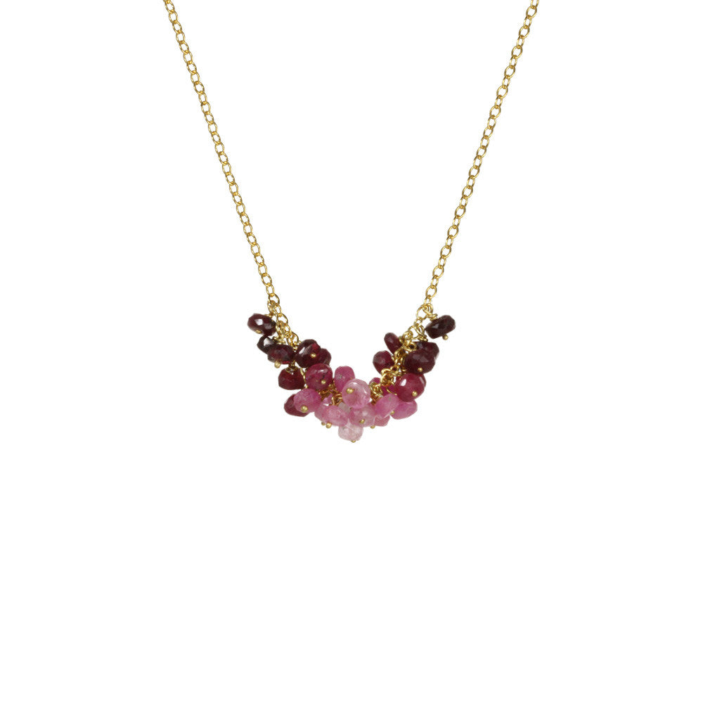 Horizontal Cluster Necklace - 18k Gold Vermeil (Select Styles Only)
