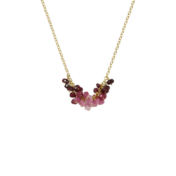 Horizontal Cluster Necklace - 18k Gold Vermeil (Select Styles Only)