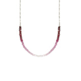 Long Gemstone Rondelle Necklace - Select Styles Only