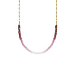 Long Gemstone Rondelle Necklace - Select Styles Only