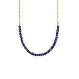 Long Gemstone Rondelle Necklace - Select Styles Only