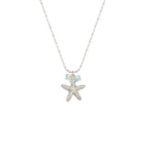 Small Starfish with Stones Necklace
