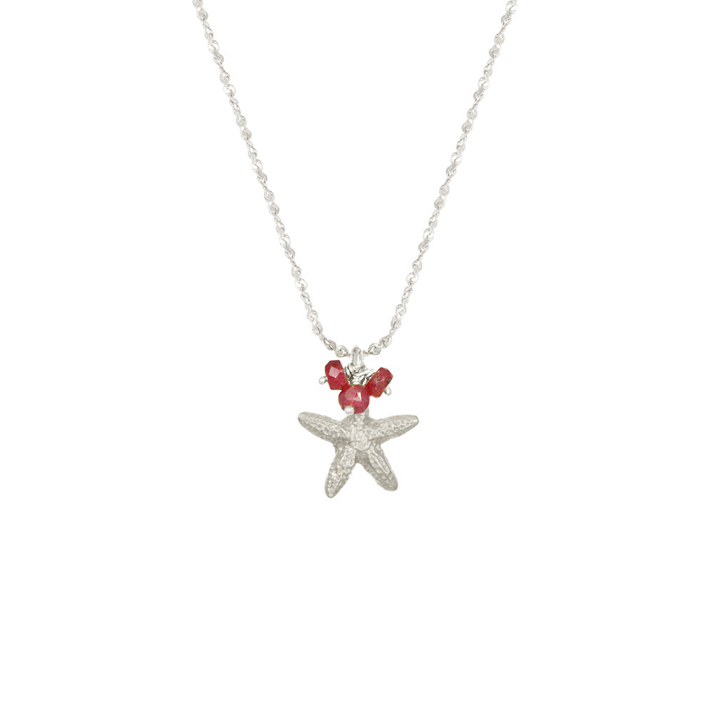 Small Starfish with Stones Necklace