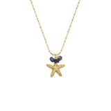 Small Starfish with Stones Necklace
