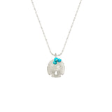 Small Sand Dollar with Stones Necklace