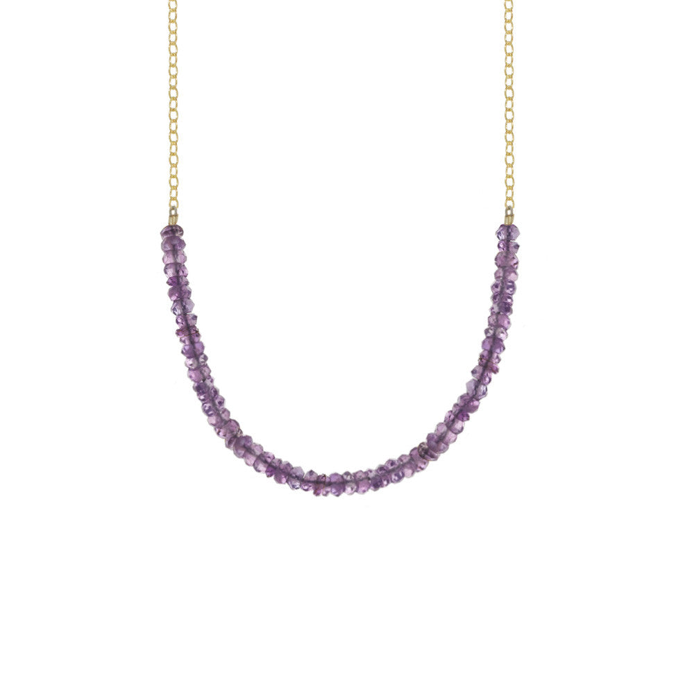 Gemstone Rondelle Necklace