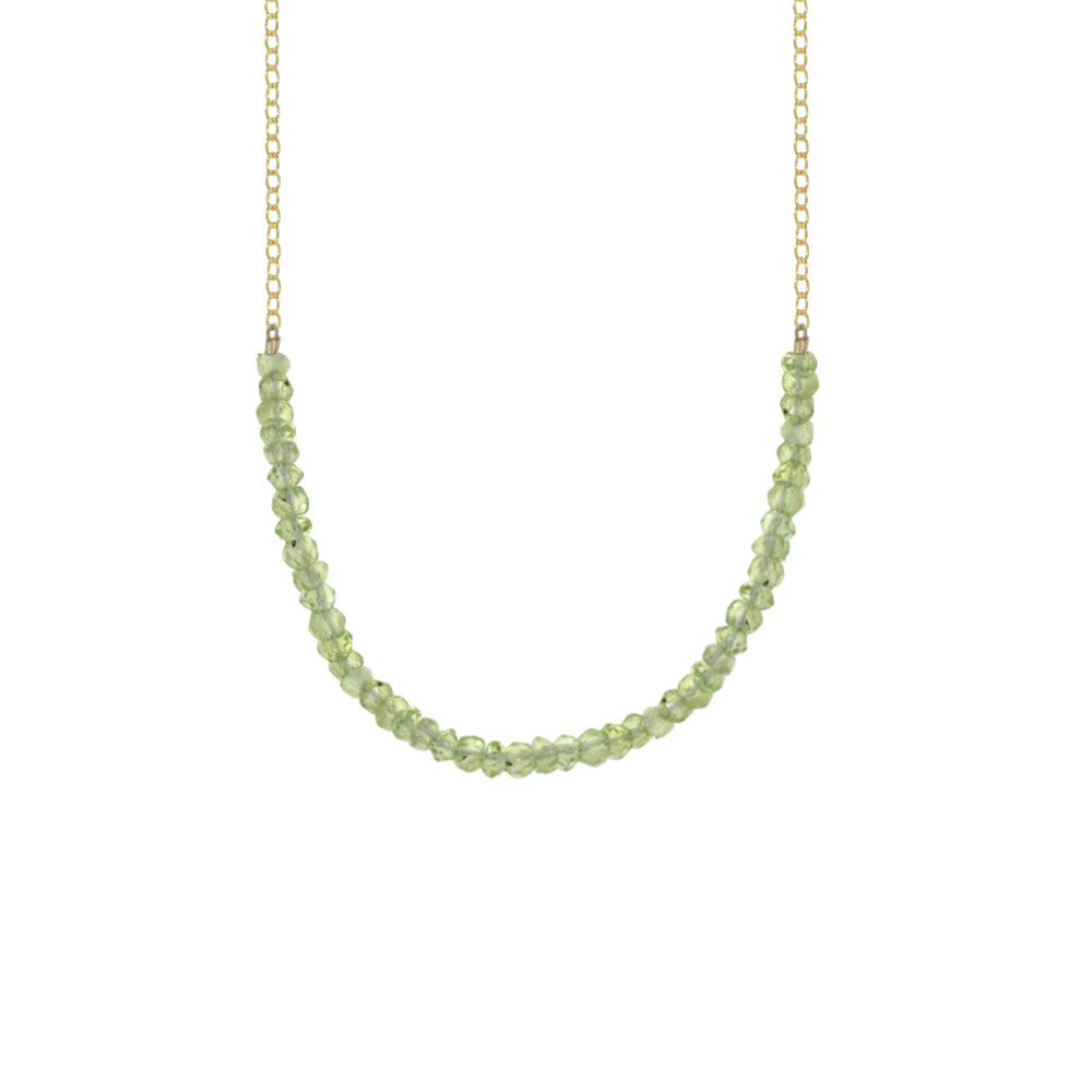 Gemstone Rondelle Necklace
